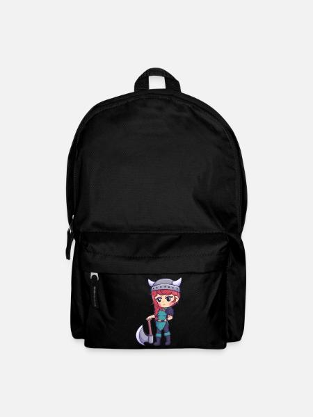 Wikinger Mädchen Axt Krieger Frau - Rucksack - Schwarz