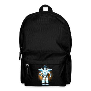 Roboter und Robotik - Rucksack - Schwarz - Vorne