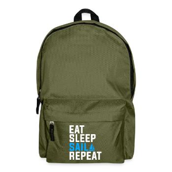 Sailing boat - Backpack - olive green - Front