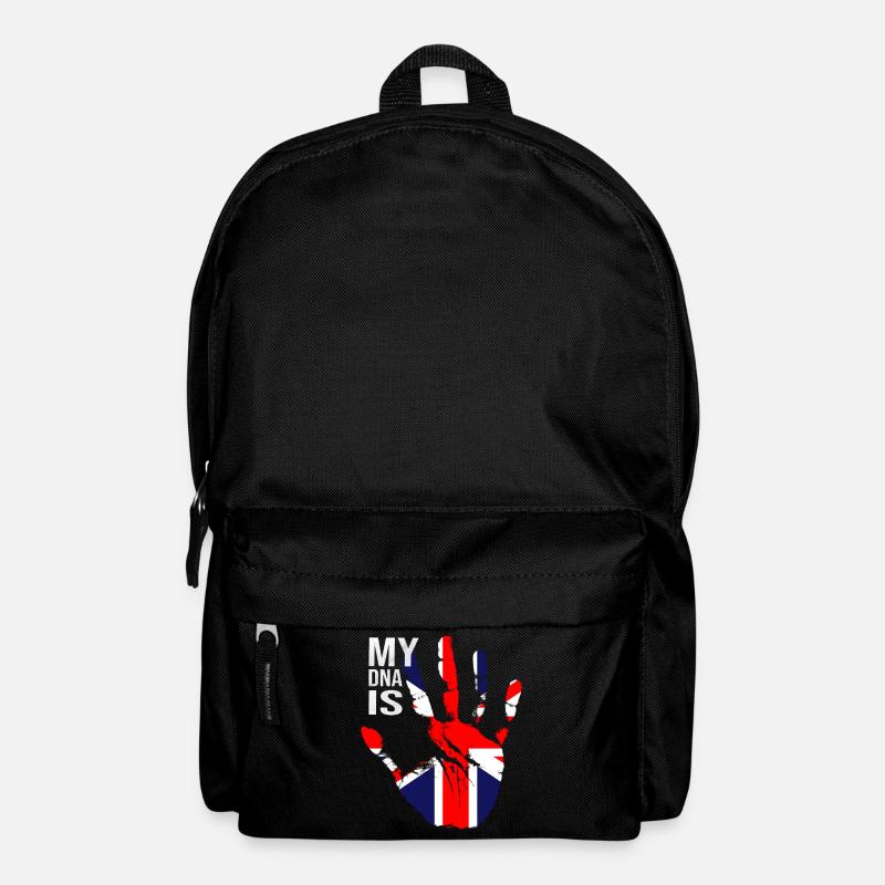 British Flag, My DNA Is British, Union Jack Flag - Rucksack - Schwarz