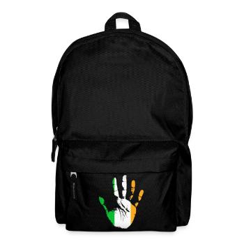 Ireland Flag, Irish Hand, Irish Power, Cool Irish - Backpack - black - Front