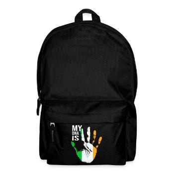My DNA Is Irish, Irish Hand, Ireland Flag, Irish - Backpack - black - Front