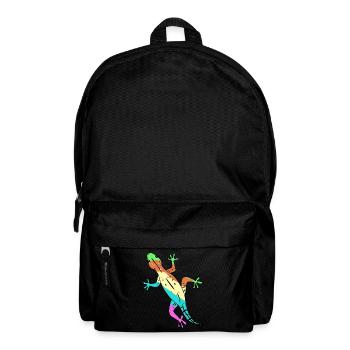 Eidechse Gecko Zoologie Wildtiere Lurch Amphibie - Rucksack - Schwarz - Vorne
