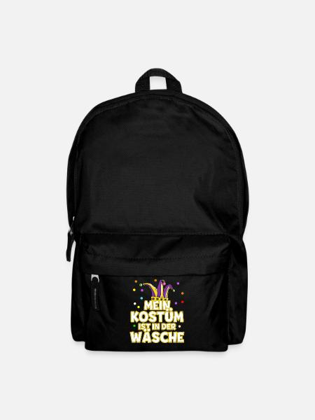Kostümersatz für Karneval Fasching - Rucksack - Schwarz
