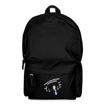 Hoch Die Hände Dividende Aktien Finanzen Geschenk - Rucksack - Schwarz - Vorne