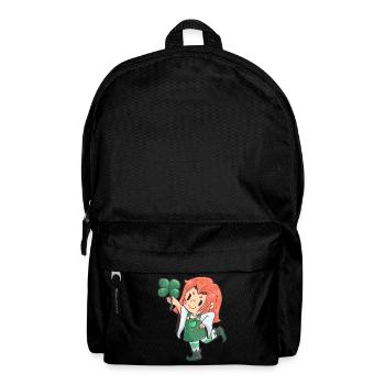 Leprechaun St Patricks Day woman Ireland - Backpack - black - Front