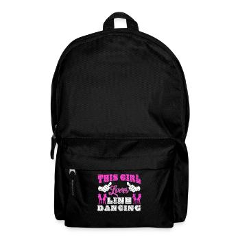Linedance, Line dancing Linedancer - Backpack - black - Front