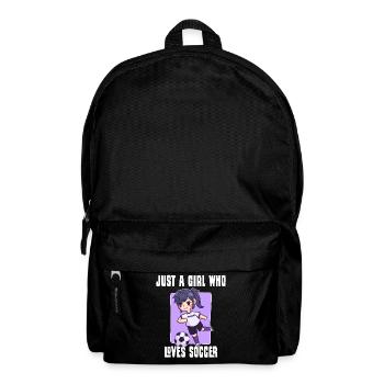 Fille aime le football - Sac à dos - noir - Devant