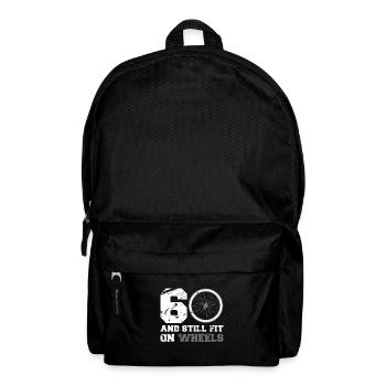 60th 60th birthday cycling cyclist gift - Backpack - black - Front