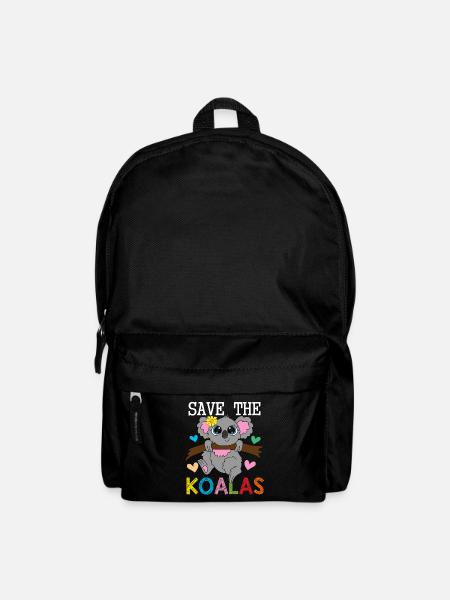 Rette die Koala Bären Koalas - Rucksack - Schwarz