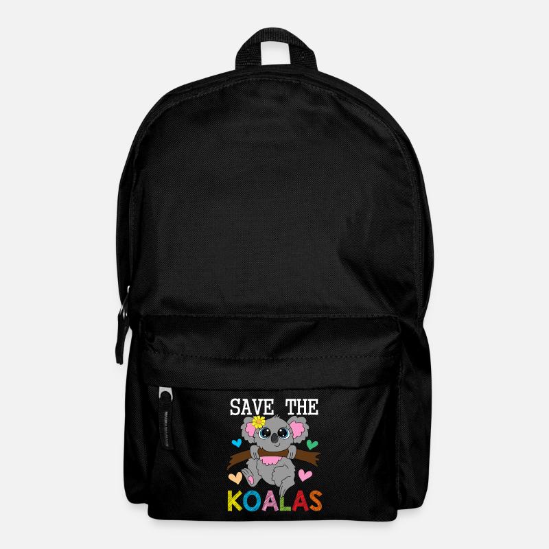 Rette die Koala Bären Koalas - Rucksack - Schwarz