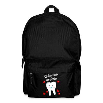 Zahnarzthelferin Geschenk Zahn Für Damen - Rucksack - Schwarz - Vorne