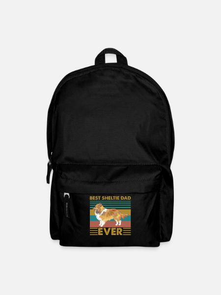 Best Sheltie Dad Ever Funny Vintage Shetland Dog - Rucksack - Schwarz