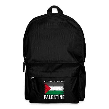Palestine heart - Backpack - black - Front