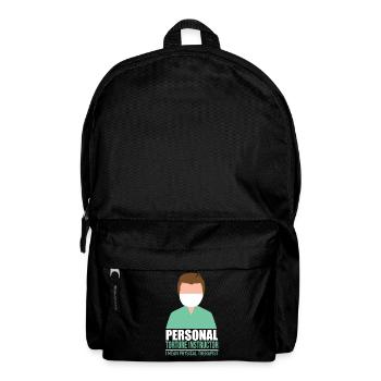 Physiotherapist physiotherapy git idea - Backpack - black - Front