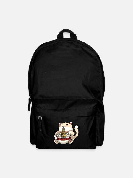 Ramen cat - Backpack - black