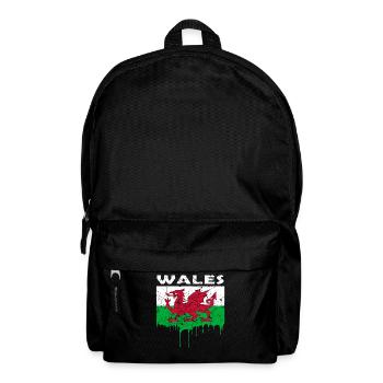 Wales flag - Backpack - black - Front