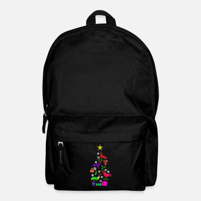 Dackel Weihnachten - Rucksack - Schwarz