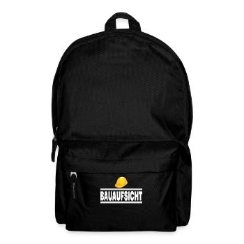 Bauaufsicht Bauherr Handwerker Baustelle Geschenk - Rucksack - Schwarz - Vorne