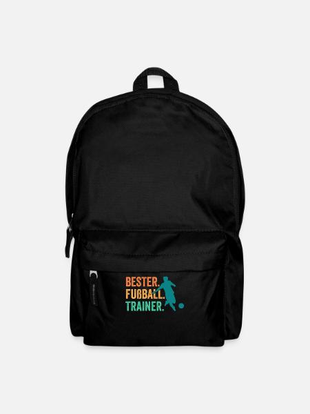 Fußball Trainer - Rucksack - Schwarz