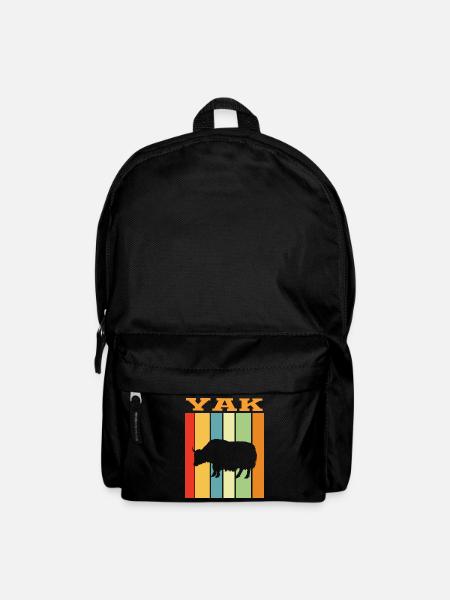 Yak Retro Farbenspiel - Rucksack - Schwarz
