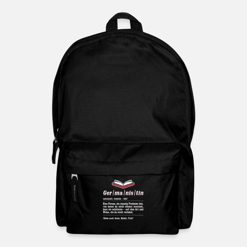 Germanistin Person Probleme Germanistik Germanist - Rucksack - Schwarz