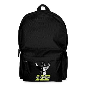 Feuerwehrmann 112 Feuerwehr Lebensretter Geschenk - Rucksack - Schwarz - Vorne