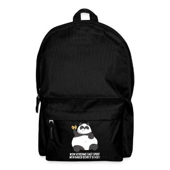 Panda Kekse Geschenk Geschenkidee Idee Süß - Rucksack - Schwarz - Vorne
