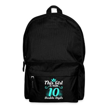 10th birthday girl - Backpack - black - Front