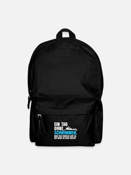 Schwimmen Schwimmlehrer - Rucksack - Schwarz