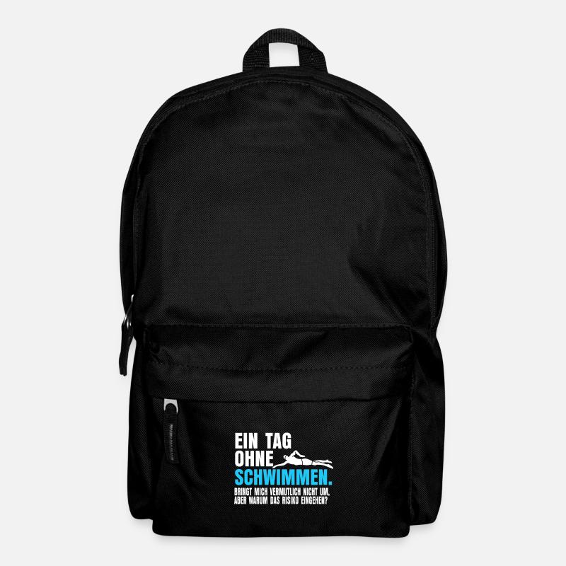 Schwimmen Schwimmlehrer - Rucksack - Schwarz