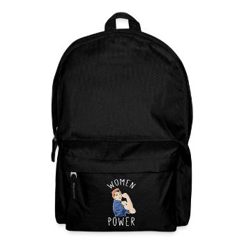 Frauenpower im Rosie Riveter Stil - Rucksack - Schwarz - Vorne