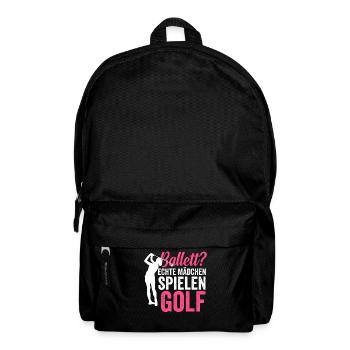 Golf Golferin - Rucksack - Schwarz - Vorne