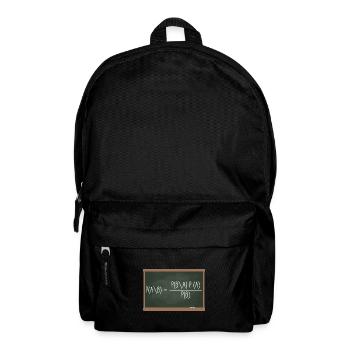 Bayes' theorem probability theory data - Backpack - black - Front