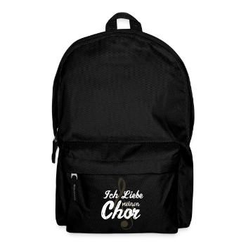 Ich liebe meinen Chor - Rucksack - Schwarz - Vorne
