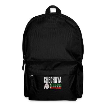 Chechnya Flag, Grozny Chechnya, Chechen - Backpack - black - Front