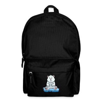 Polar, North Pole, Polar Bear, Arctic, Climate, Co2, Nature, Animal - Backpack - black - Front
