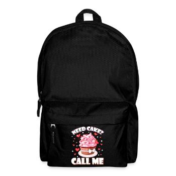 Besoin de gâteau Appelez-moi Drôle de Cuisson Amant Sarcasme Femmes - Sac à dos - noir - Devant