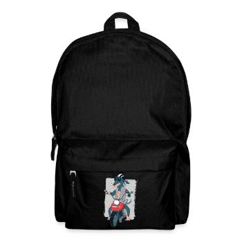 Rocker teckel sur cadeau de motard moto 1187 - Sac à dos - noir - Devant