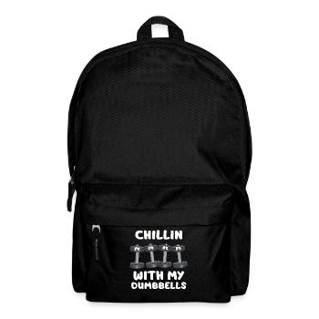 Gym Tshirt Herren Bodybuilding Shirt Fitness - Rucksack - Schwarz - Vorne
