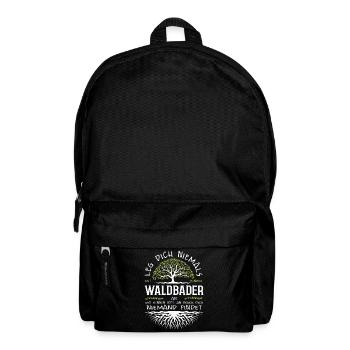 Wald Waldbaden Natur Baum Shinrin-Yoku Geschenk - Rucksack - Schwarz - Vorne