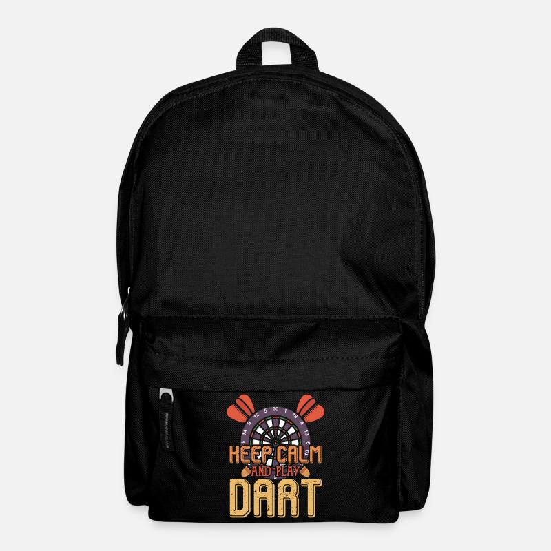 Keep calm and play dart - Darts - Rucksack - Schwarz