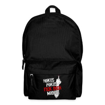 Hokus Pokus Fick Dich Mittelfinger Provokant - Rucksack - Schwarz - Vorne