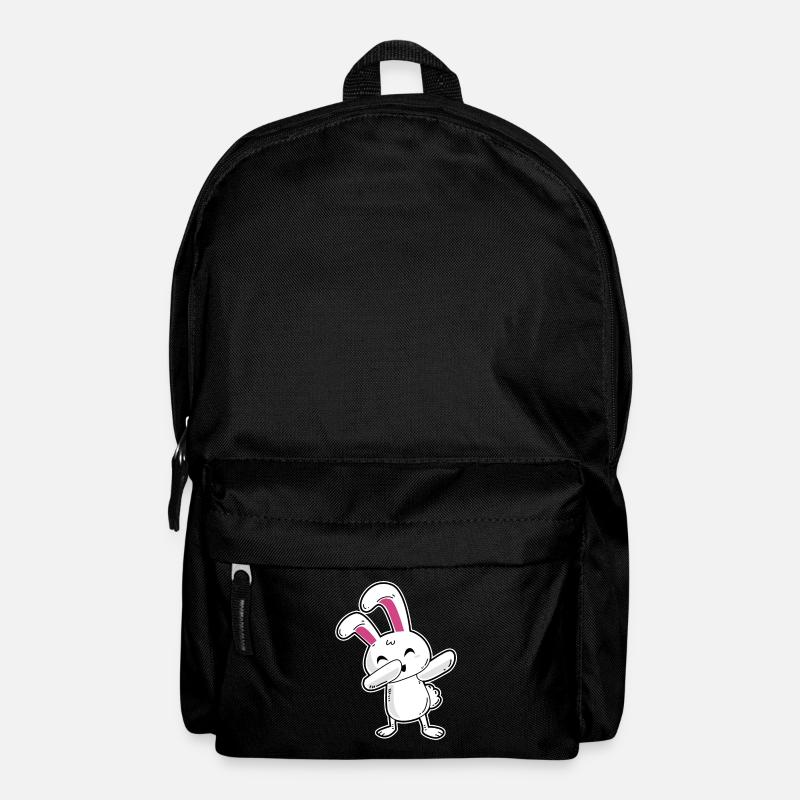 Dabbing Hase - Rucksack - Schwarz