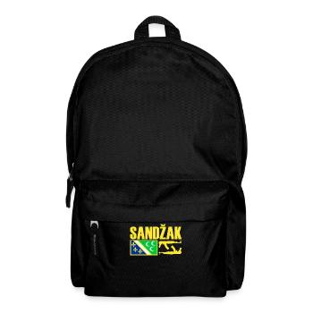 Sandzak Flag, Cool Sandzak Roots, Sandzak - Backpack - black - Front
