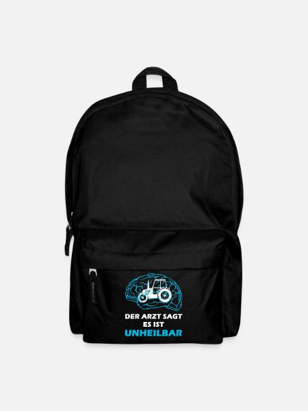 Der Arzt sagt es ist unheilbar Traktor - Rucksack - Schwarz