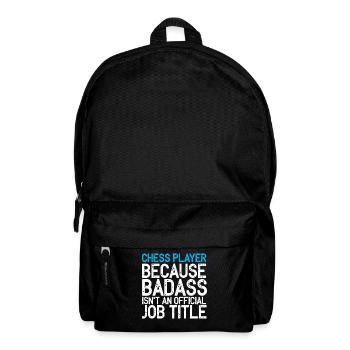 Schach Schachspiel Chess Schachbrett Schachmatt - Rucksack - Schwarz - Vorne