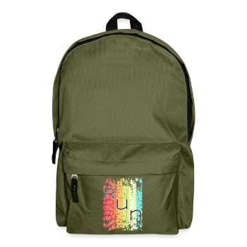 run run - Rucksack - Olivgrün - Vorne