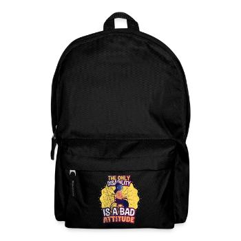 Rollstuhl - Rucksack - Schwarz - Vorne