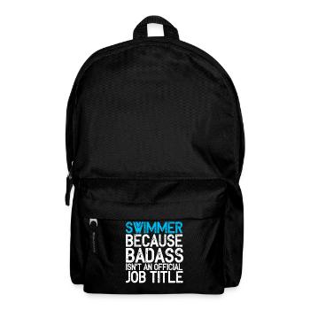 Schwimmen Schwimmer Schwimmsport Swimming Swim - Rucksack - Schwarz - Vorne